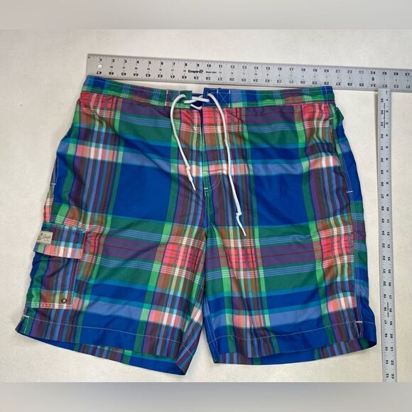 Chaps Plaid Swim Board Shorts Trunks Men XXL Multicolor - Picture 7 of 7